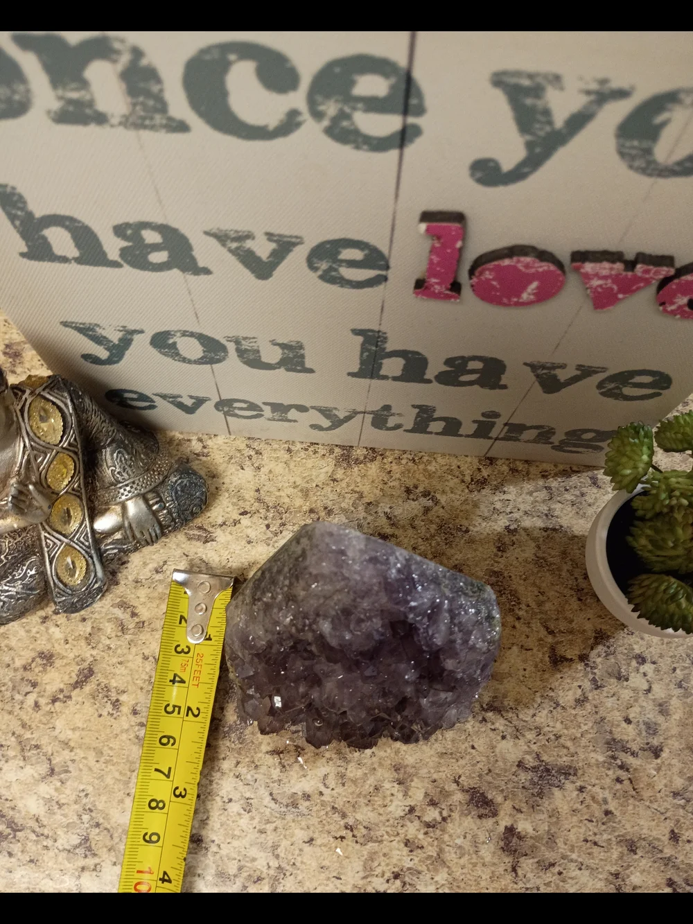 Uruguay Amethyst Geode Decorative Accent
